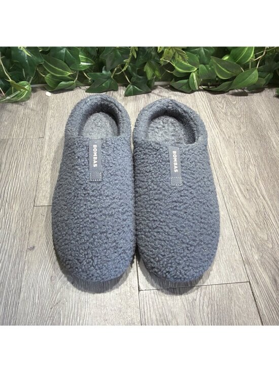 BOMBAS Mens SHERPA  SLIPPER Blue Slippers SIZE 11 Comfy Warm main image 4